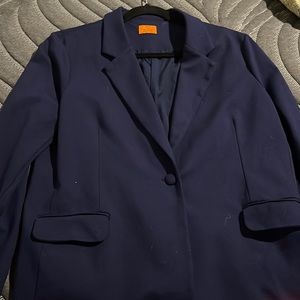 Mary Crafts navy blue suit coat. Size 20 and fits snug!
